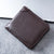 Men's Solid Color Pu Leather Zipper Small Wallets