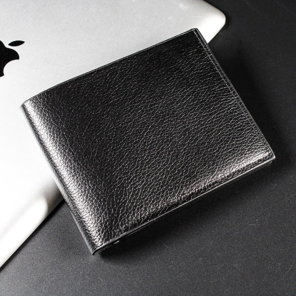 Men's Solid Color Pu Leather Zipper Small Wallets