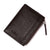 Men's Solid Color Pu Leather Zipper Wallets