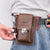 Men's Streetwear Solid Color Pu Leather Waist Bags