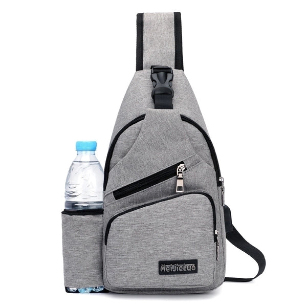 Men's Streetwear Stripe Polyester Waist Bags