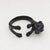 Metal Black Wrapped Animal Rings Alloy Ring