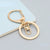 Metal Keychain D-shaped Buckle Three-piece Key Ring Jewelry Accessories D-ring Key Chain Handmade Material Hardware Wholesale