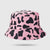 Milk Printing Bucket Hat Female Korean Style Reversible Hip Hop Cool Simple Short Brim Leisure Artistic Bucket Hat Male Harajuku Style