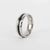 Mirror Double Beveled Titanium Steel Ring Nhtp143472