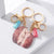 Modern Style Animal Metal Couple Bag Pendant Keychain