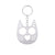 Modern Style Cat Metal Self-defense Women's Bag Pendant Keychain