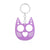 Modern Style Cat Metal Self-defense Women's Bag Pendant Keychain