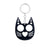 Modern Style Cat Metal Self-defense Women's Bag Pendant Keychain