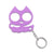 Modern Style Cat Metal Self-defense Women's Bag Pendant Keychain