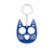 Modern Style Cat Metal Self-defense Women's Bag Pendant Keychain