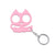 Modern Style Cat Metal Self-defense Women's Bag Pendant Keychain