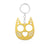 Modern Style Cat Metal Self-defense Women's Bag Pendant Keychain