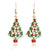 Modern Style Christmas Tree Alloy Christmas Women's Drop Earrings