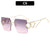 Modern Style Classic Style Heart Shape Pc Square Frameless Men's Sunglasses