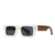 Modern Style Color Block Gradient Color Pc Square Full Frame Women's Sunglasses