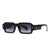 Modern Style Color Block Pc Square Full Frame Women's Sunglasses