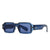 Modern Style Color Block Pc Square Full Frame Women's Sunglasses