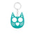 Modern Style Cool Style Cat Alloy Self-defense Women's Bag Pendant Keychain