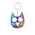 Modern Style Cool Style Cat Alloy Self-defense Women's Bag Pendant Keychain