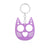 Modern Style Cool Style Cat Alloy Self-defense Women's Bag Pendant Keychain