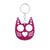 Modern Style Cool Style Cat Alloy Self-defense Women's Bag Pendant Keychain