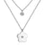 Modern Style Cross Four Leaf Clover Flower Stainless Steel Rhinestones Layered Necklaces