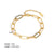 Modern Style Geometric Stainless Steel Plating Gold Plated Bracelets