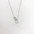 Modern Style Geometric Sterling Silver Plating Inlay Artificial Rhinestones 14k Gold Plated Pendant Necklace