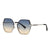 Modern Style Gradient Color Pc Special-Shaped Mirror Full Frame Women's Sunglasses