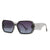 Modern Style Gradient Color Pc Square Full Frame Men's Sunglasses