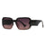 Modern Style Gradient Color Pc Square Full Frame Men's Sunglasses