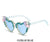 Modern Style Heart Shape Ac Special-shaped Mirror Full Frame Women's Sunglasses