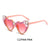 Modern Style Heart Shape Ac Special-shaped Mirror Full Frame Women's Sunglasses