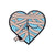 Modern Style Heart Shape Alloy Plating Unisex Brooches