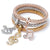 Modern Style Heart Shape Elephant Alloy Inlay Rhinestones Women's Bangle