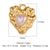 Modern Style Heart Shape Eye Zircon Copper Wholesale Jewelry Accessories