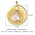 Modern Style Heart Shape Eye Zircon Copper Wholesale Jewelry Accessories