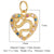 Modern Style Heart Shape Eye Zircon Copper Wholesale Jewelry Accessories