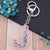 Modern Style Letter Arylic Sequin Women's Bag Pendant Keychain