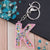 Modern Style Letter Arylic Sequin Women's Bag Pendant Keychain