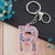 Modern Style Letter Arylic Sequin Women's Bag Pendant Keychain