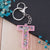 Modern Style Letter Arylic Sequin Women's Bag Pendant Keychain