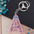 Modern Style Letter Arylic Sequin Women's Bag Pendant Keychain