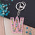 Modern Style Letter Arylic Sequin Women's Bag Pendant Keychain