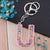 Modern Style Letter Arylic Sequin Women's Bag Pendant Keychain