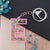 Modern Style Letter Arylic Sequin Women's Bag Pendant Keychain