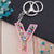 Modern Style Letter Arylic Sequin Women's Bag Pendant Keychain