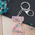 Modern Style Letter Arylic Sequin Women's Bag Pendant Keychain