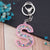 Modern Style Letter Arylic Sequin Women's Bag Pendant Keychain